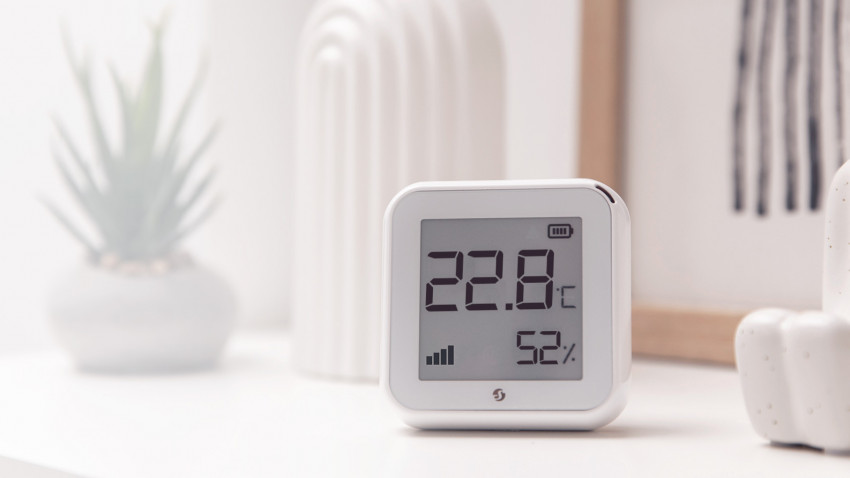 Shelly Plus H&T Smart Home Sensor zur Messung von Temperatur und Feuchtigkeit