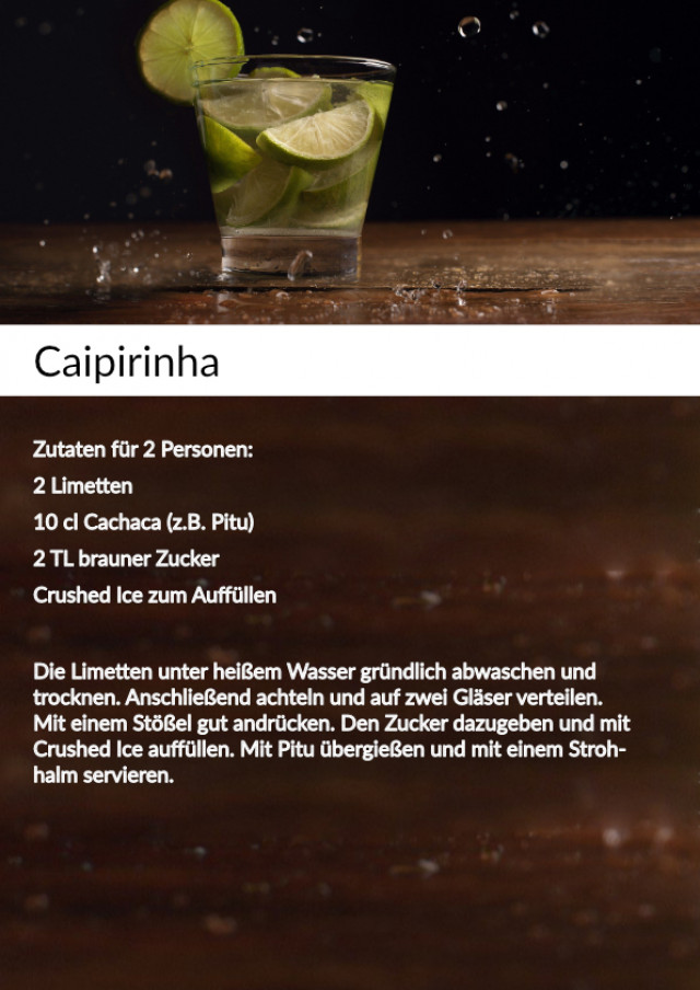 Cocktail Rezept für Caipirinha