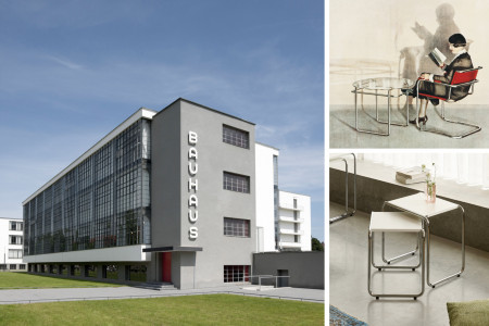 100 Jahre Bauhaus Dessau und Stahlrohrmöbel von Thonet