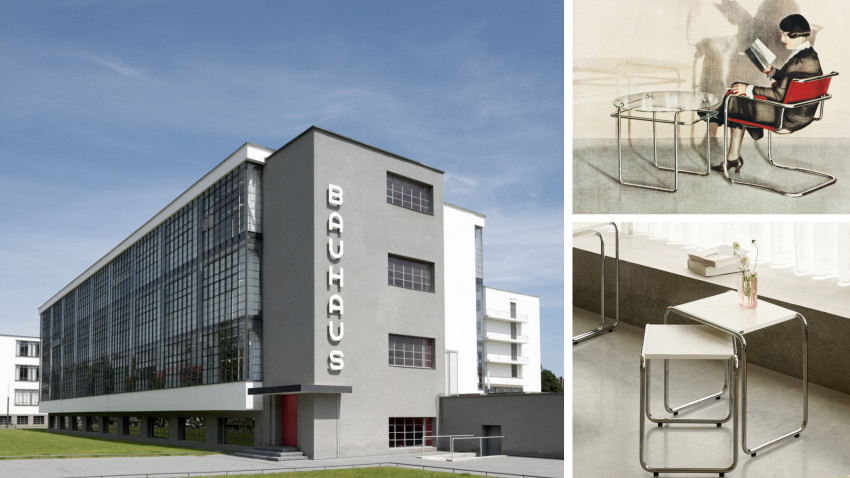 100 Jahre Bauhaus Dessau und Stahlrohrmöbel von Thonet