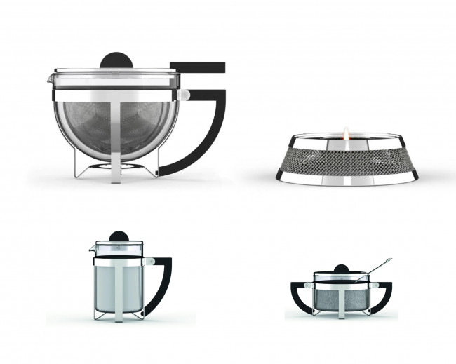 Philippi Tee-Set im Bauhaus Stil