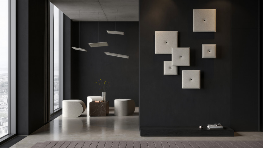 Akustikelemente Spot Square von Hey-Sign für Wand und Decke