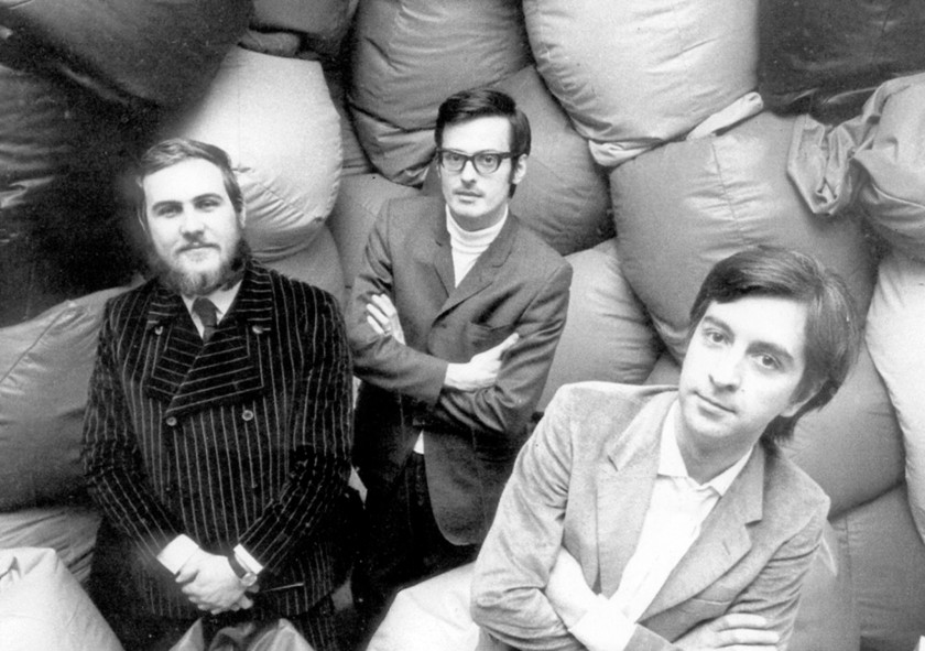 Die Designer des Sacco Sitzsacks: Piero Gatti, Cesare Paolini und Franco Teodoro