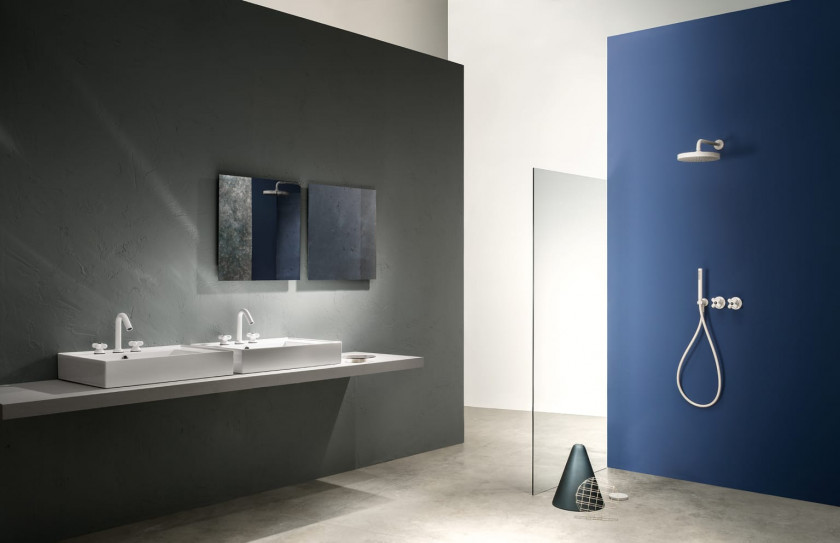Armaturen für Dusche und Waschbecken I Balocchi von Fantini in Weiß