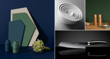 Hochwertige Küchen-Accessoires aus dem design-depot Shop: Bretter, Schalen, Salz- und Pfeffermühlen und Kochmesser