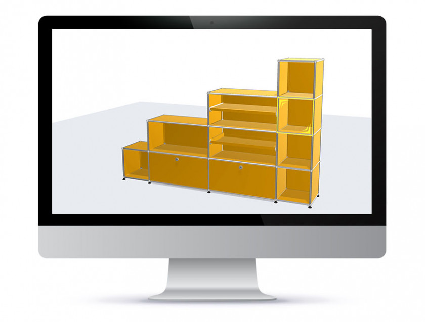 Sideboardplanung USM Haller am Bildschirm