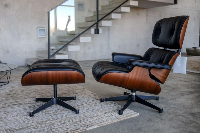 Charles & Ray Eames Lounge Chair mit Ottoman, Vitra
