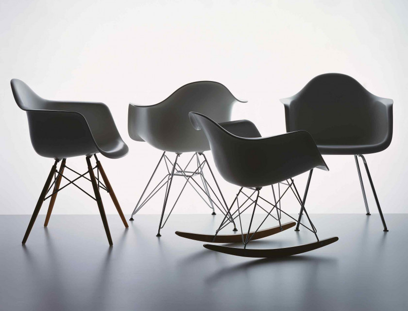 Vitra Eames Plastic Arm-Chairs Schwarz