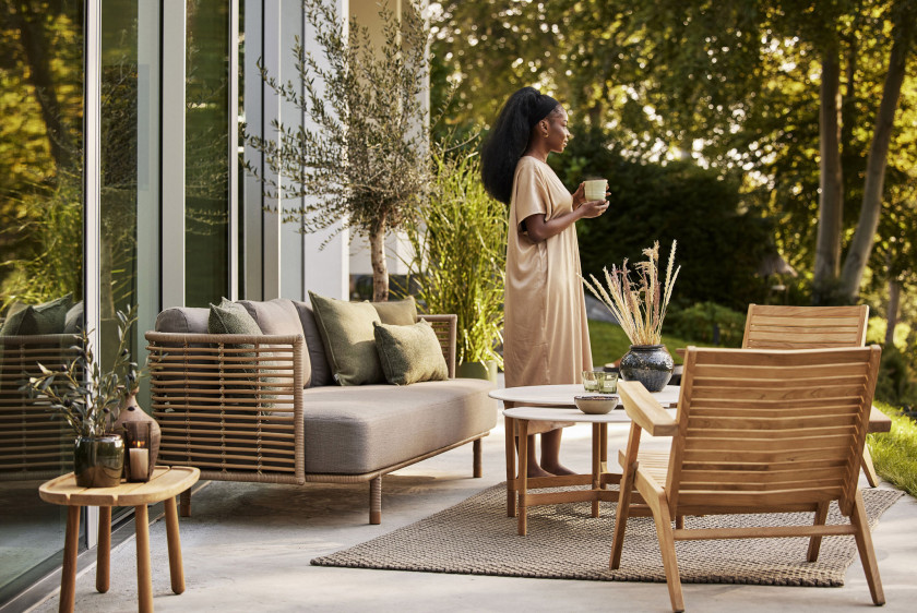 Outdoor Sofa Sense und Flip Lounge Chair von Cane Line