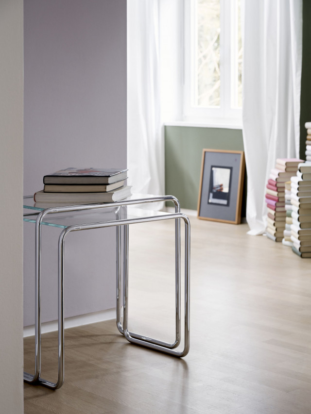 Satztisch B9 mit Glasplatte von Thonet
