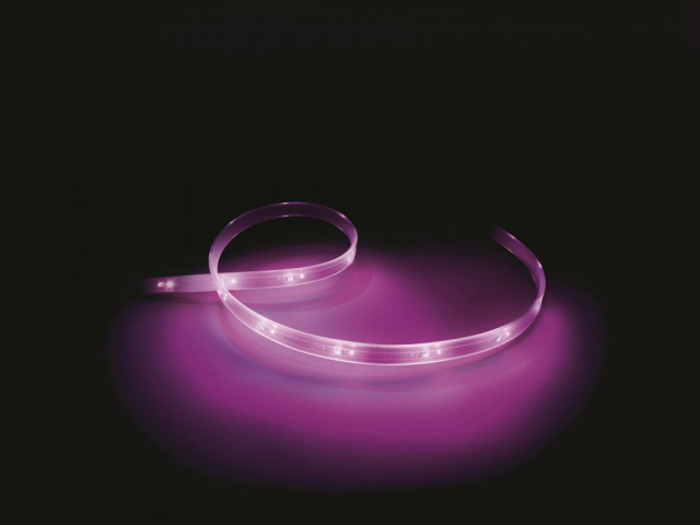 Smart Home Light Strip Plus von Philips Hue mit violettem Licht