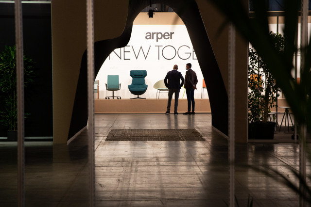 Arper Messestand Milan Design Week 2021