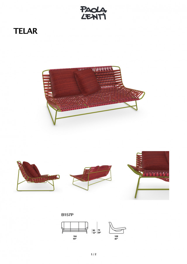 Outdoor Sofa Telar von Paola Lenti, erstellt mit dem Online Konfigurator