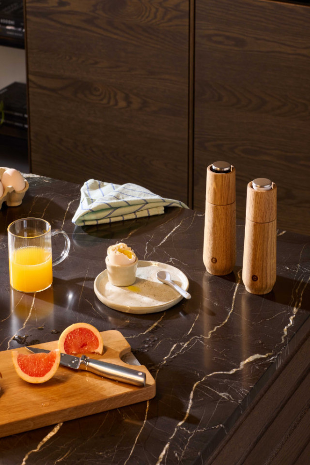 Salz- und Pfeffermühlen-Set Champagne aus Eiche von Crushgrind