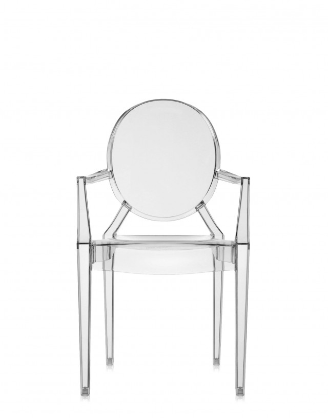 Stuhl Louis Ghost von Kartell aus transparentem Polycarbonat